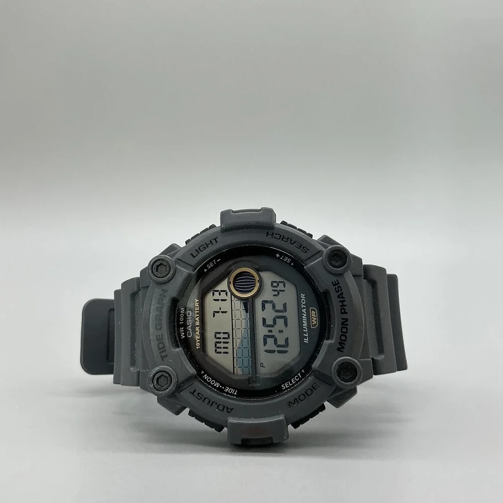 Casio WS-1300H Mens Watch 51mm Digital WR 100M Tide Moon Phase Day Date